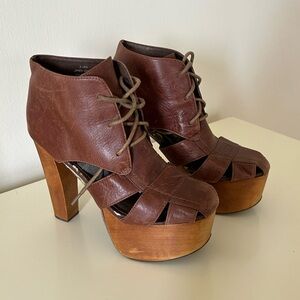 Leather Havana Last Lita Platform Sandals by Jeffrey Campbell